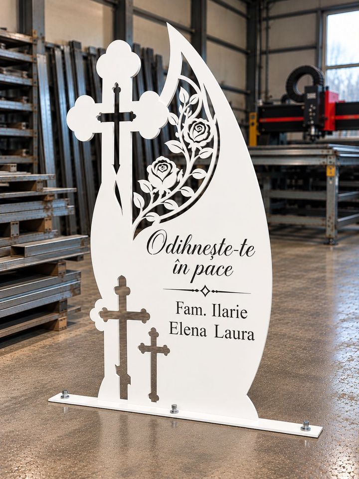 Monumente funerare metalice, la comandă