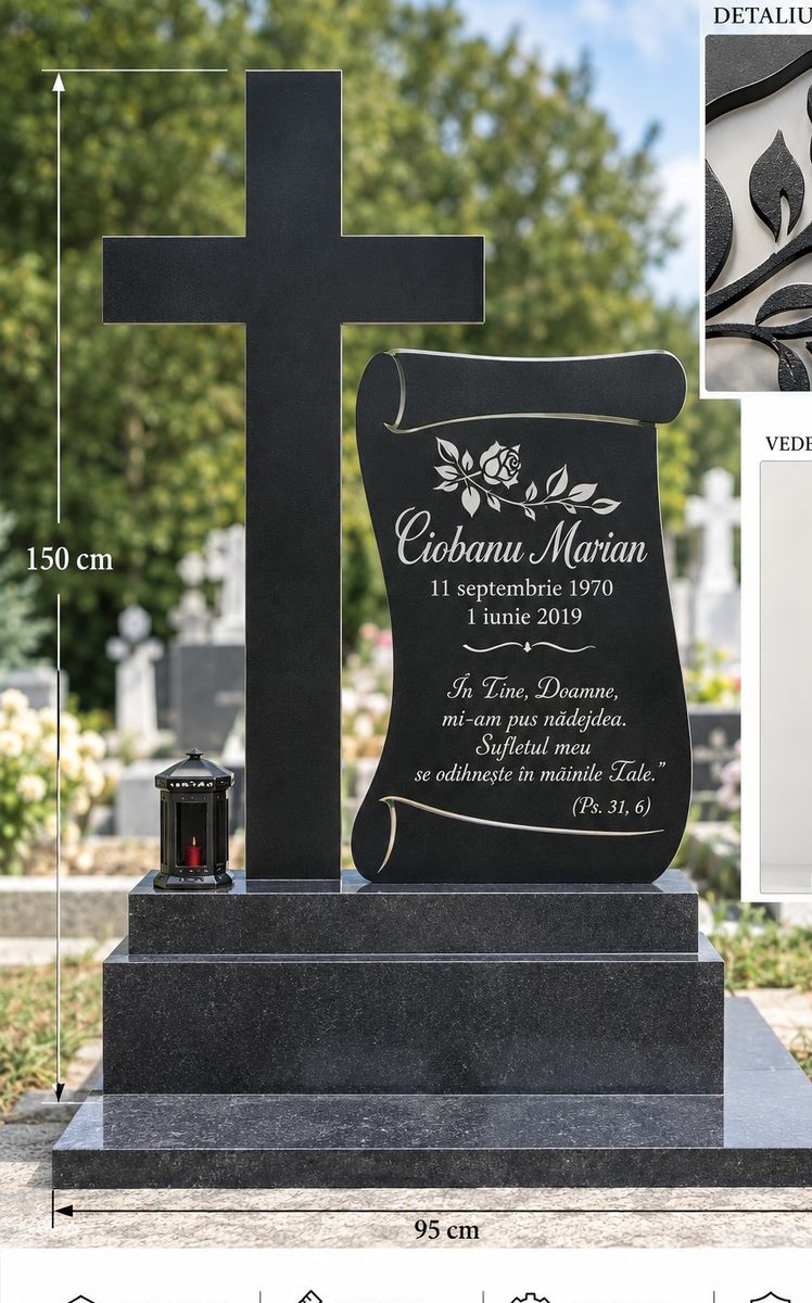 Monument funerar metalic — Monumentul „pergament”