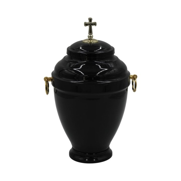 Urnă funerară — neagră lucioasă